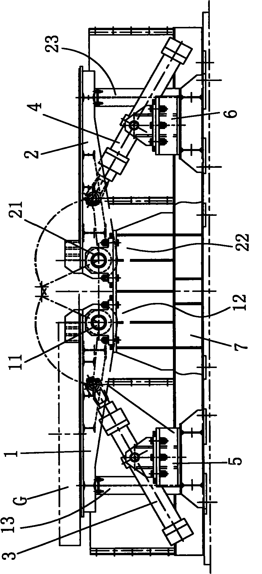 Plate turning machine