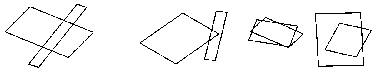 Direction bounding box cross area determination method