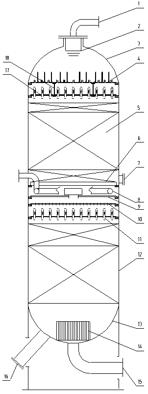 A hydrogenation reactor having an impact reducing assembly