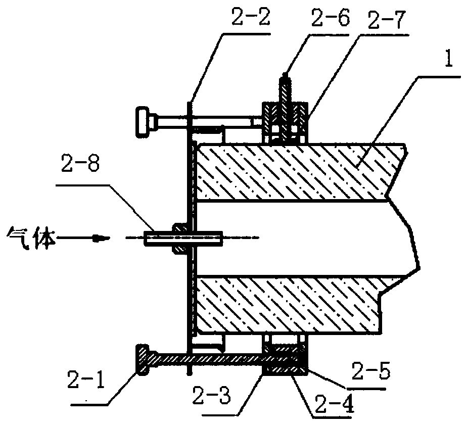 Quartz casing inner hole purging end cap and purging method