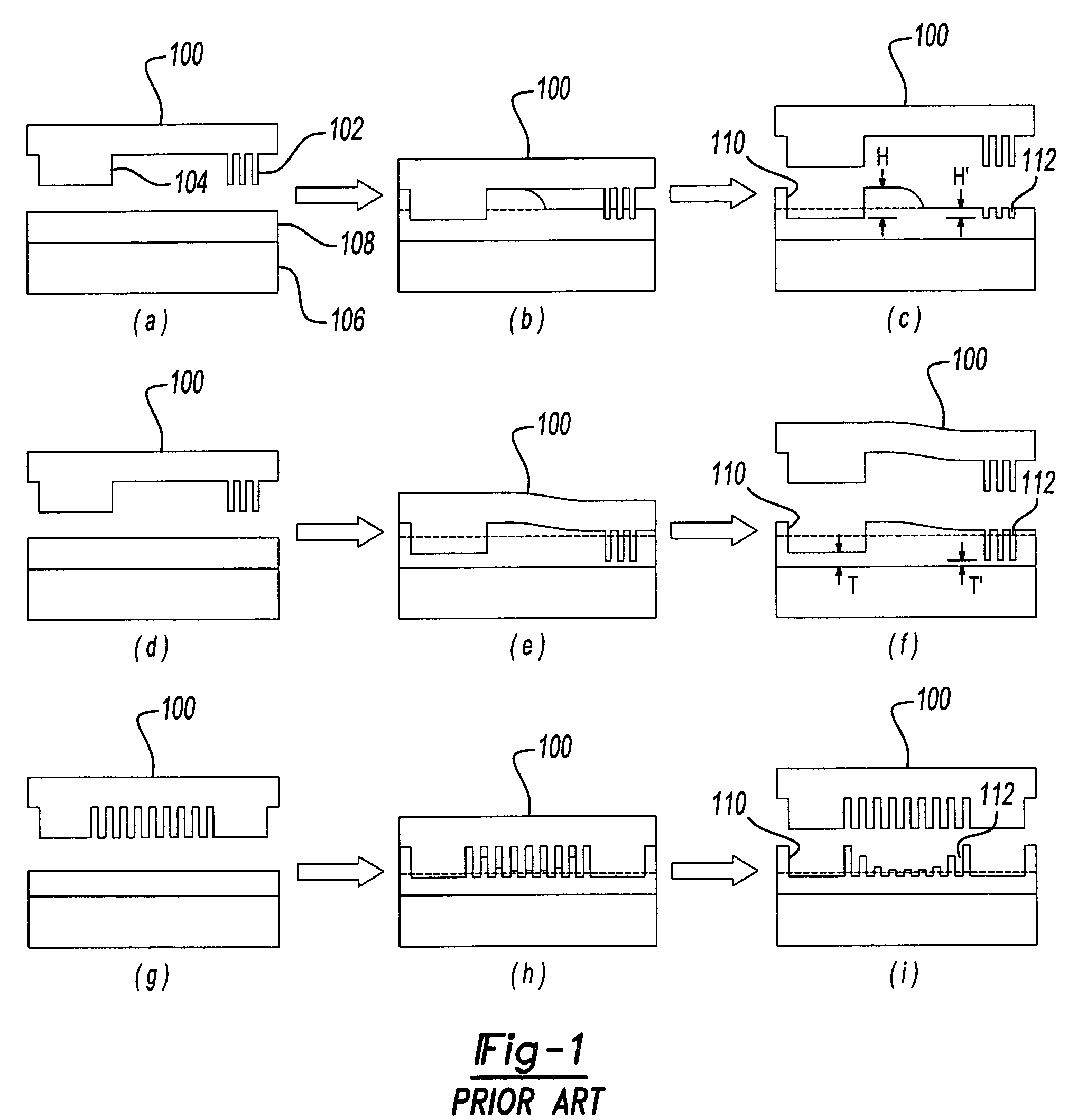 Combined nanoimprinting and photolithography for micro and nano devices fabrication