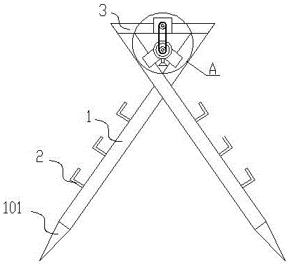 Novel climbing rack for climbing plants