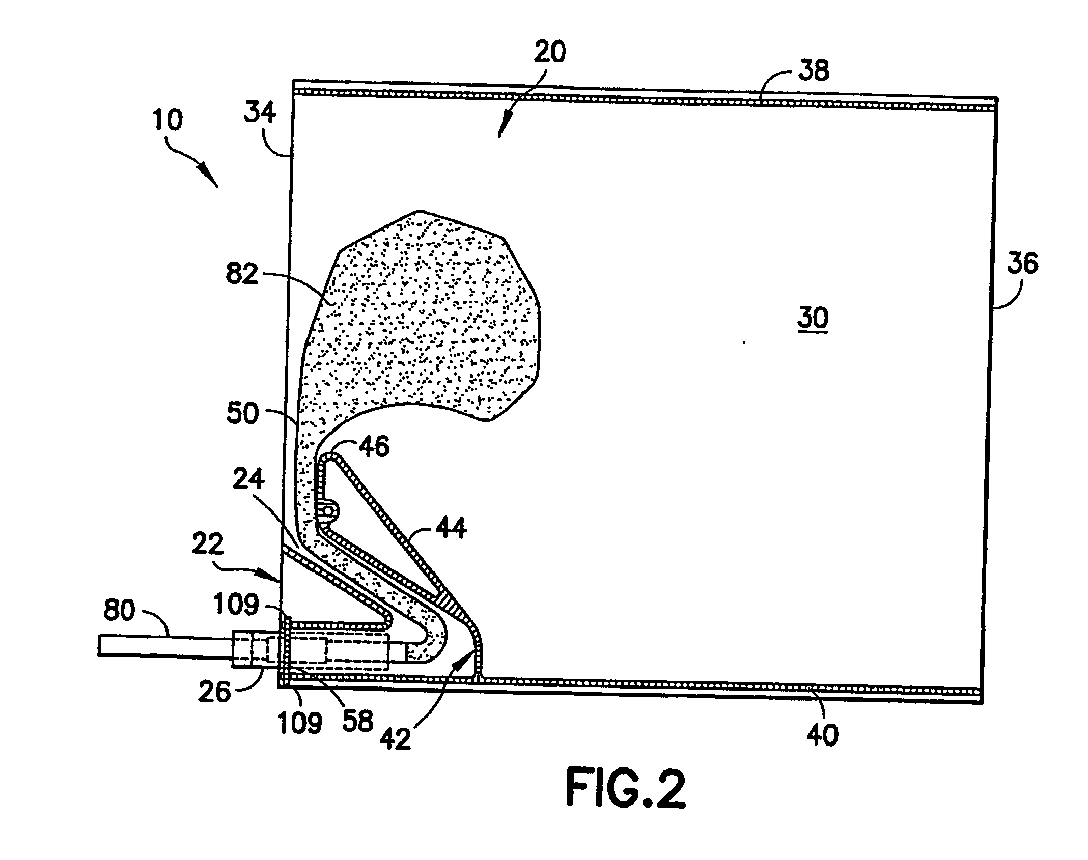 Inflatable dunnage bag with protected inflator valve