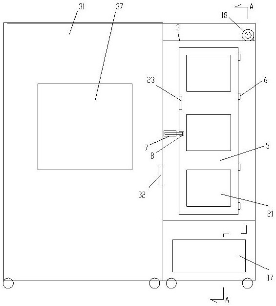 A safe microwave oven integrated machine with side-feeding food function