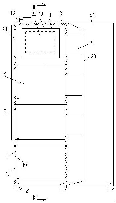 A safe microwave oven integrated machine with side-feeding food function