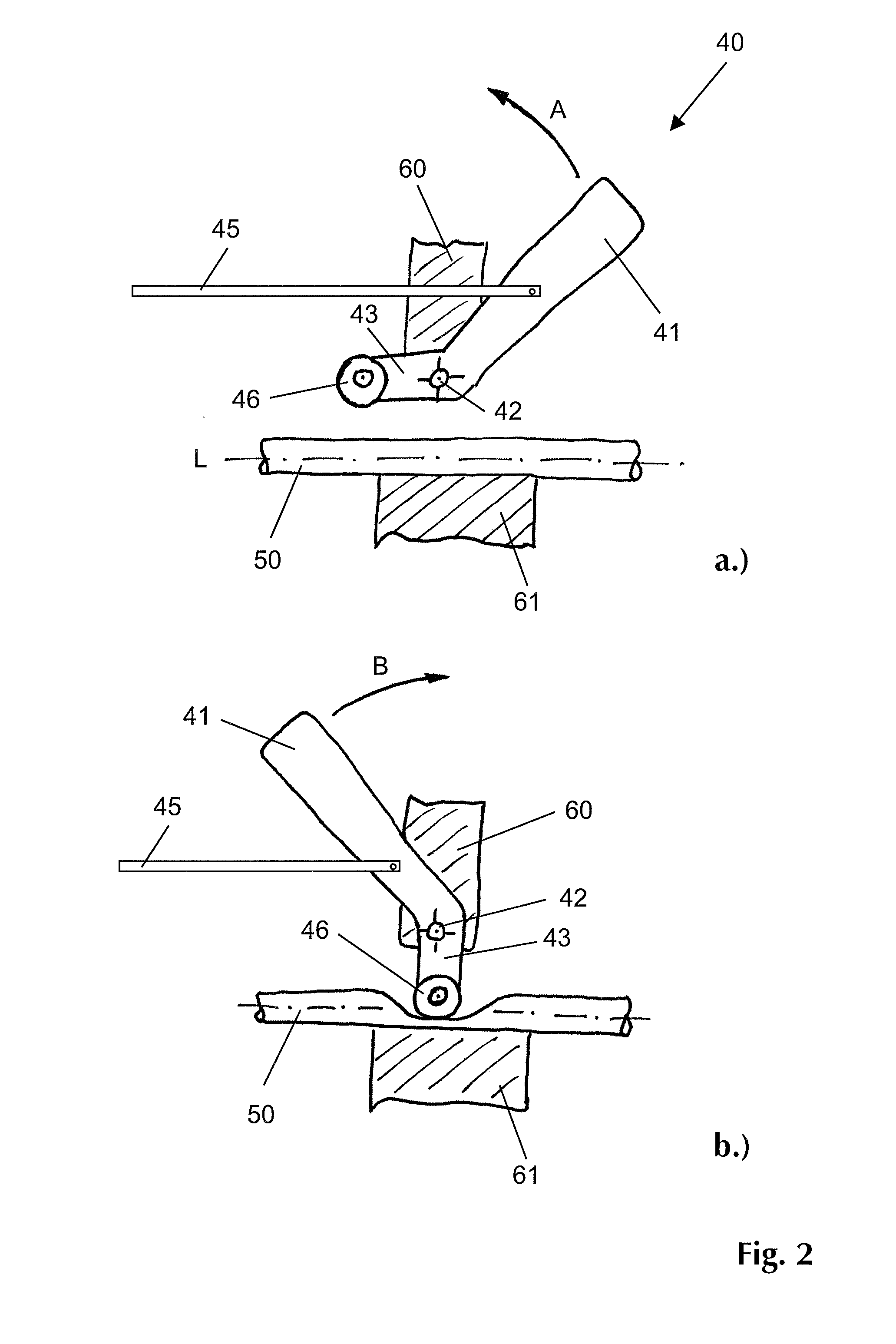 Soil compaction device having a disconnectable fuel line