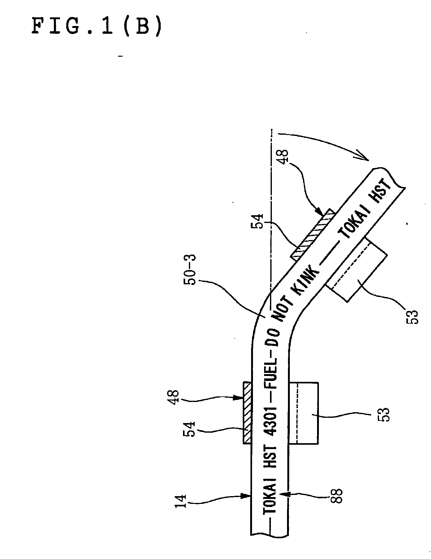 Piping structure for transporting a fuel