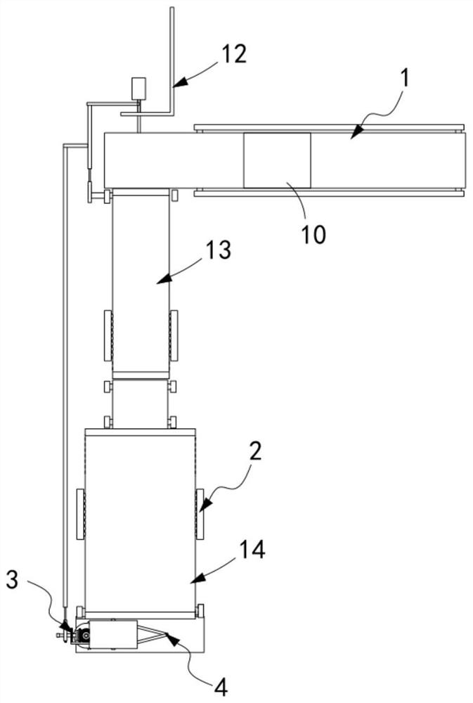 Full-automatic stacking device for sintered bricks