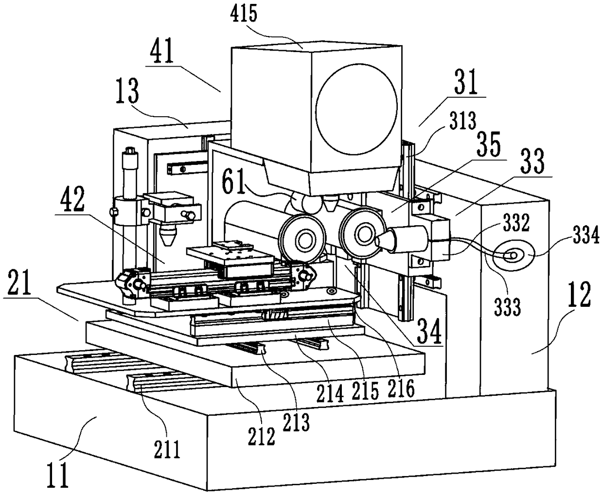 Universal automatic composite abrasive wheel trimming machine