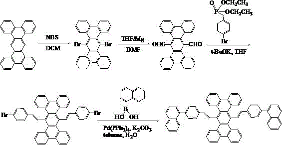 A kind of high-efficiency organic light-emitting material and its preparation and application