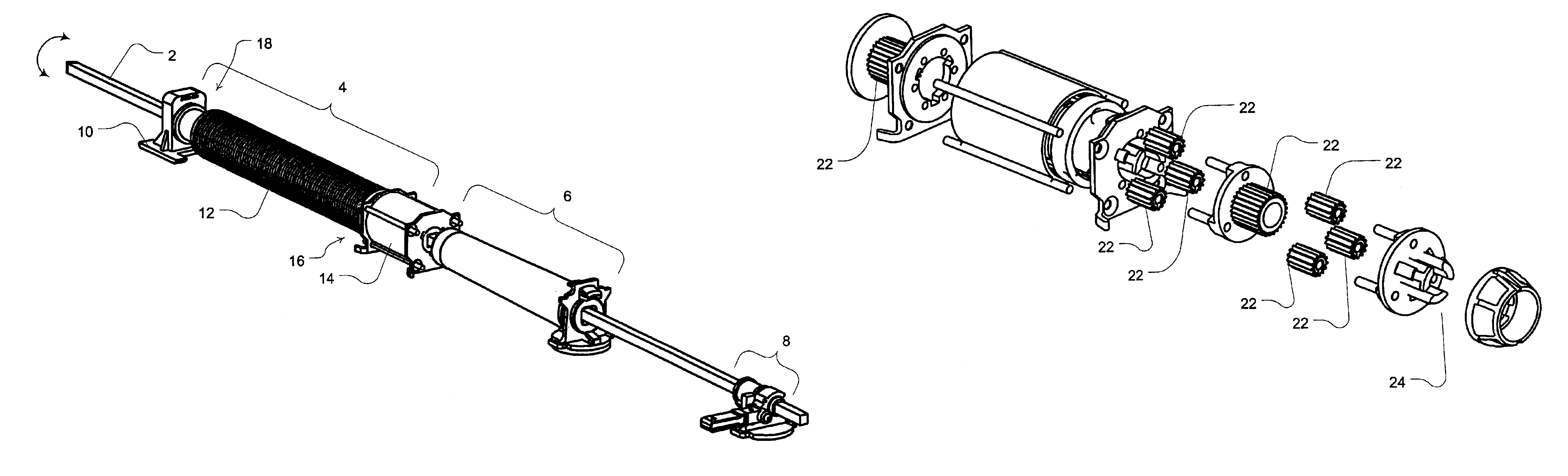 Semi-cordless unbalanced spring driven blind system and methods for adjusting and making same