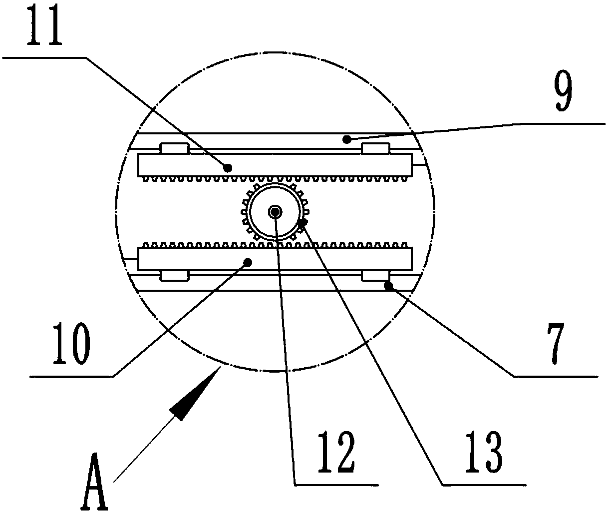 Rack-matching lifting weeding pesticide mixing device for farming