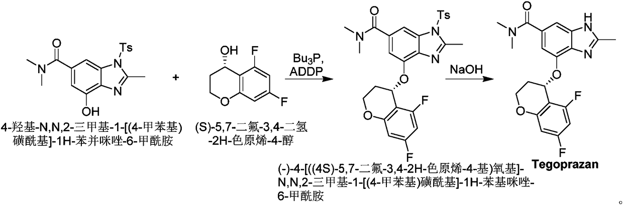 Method for synthetizing Tegoprazan chiral alcohol