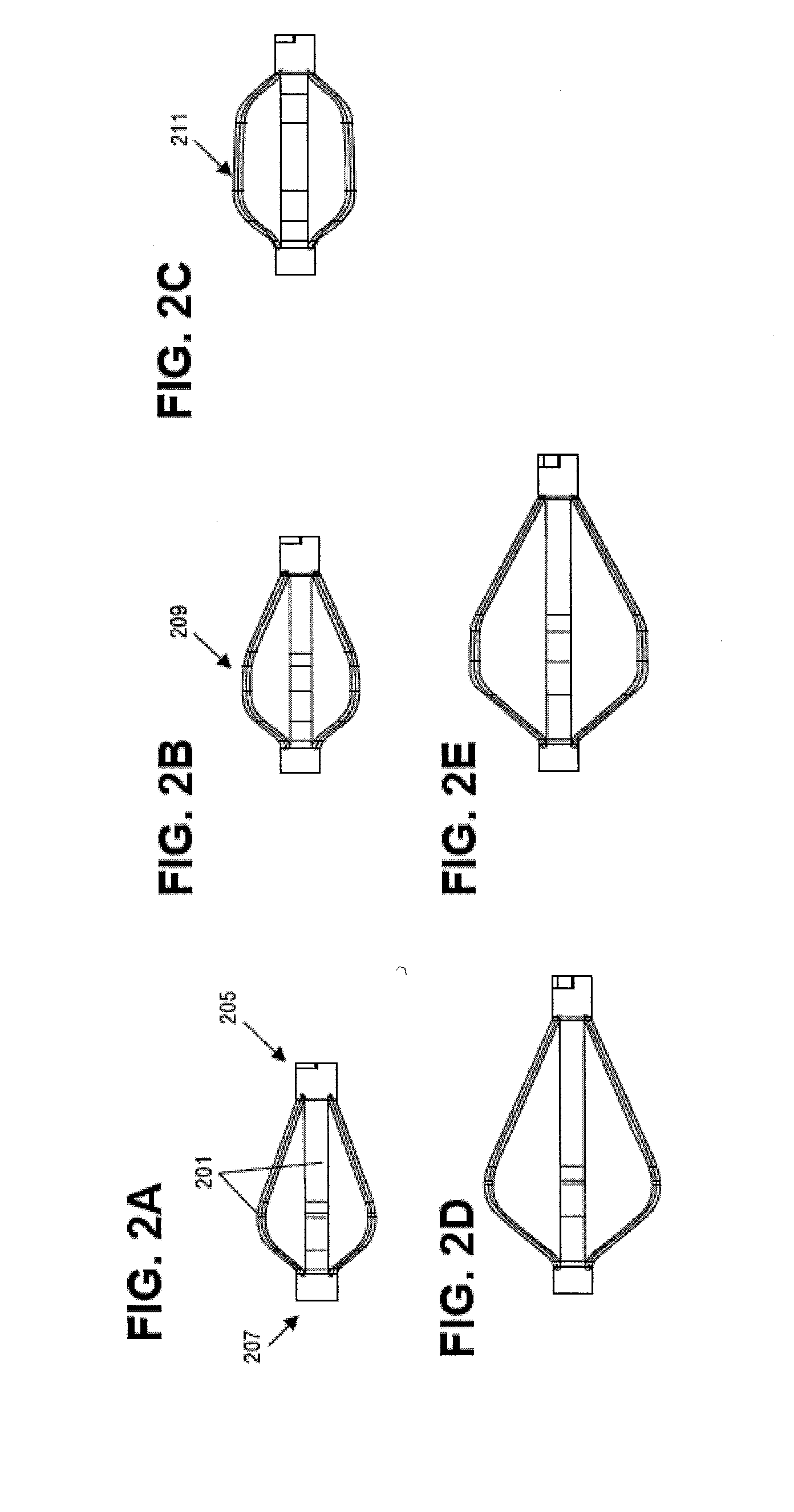 Controlled deployment handles for bone stabilization devices