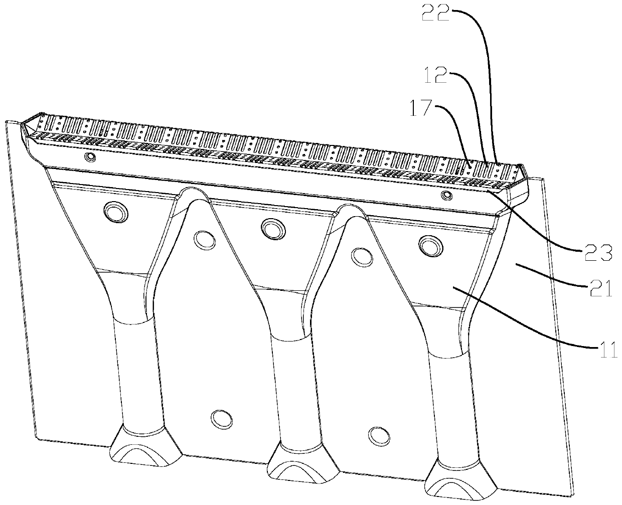 Flow-equalization-type fire sheet