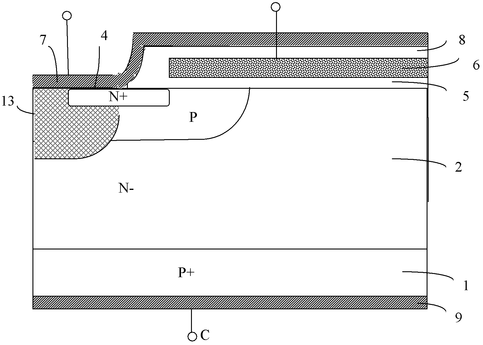 Insulated gate transistor device and manufacturing technology method thereof