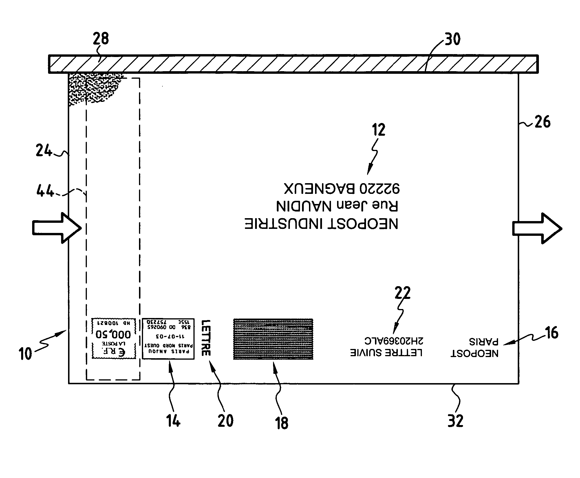 Printing method for a compact machine and an associated machine