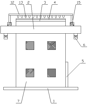 Park energy-saving building convenient to adjust with cleaning function