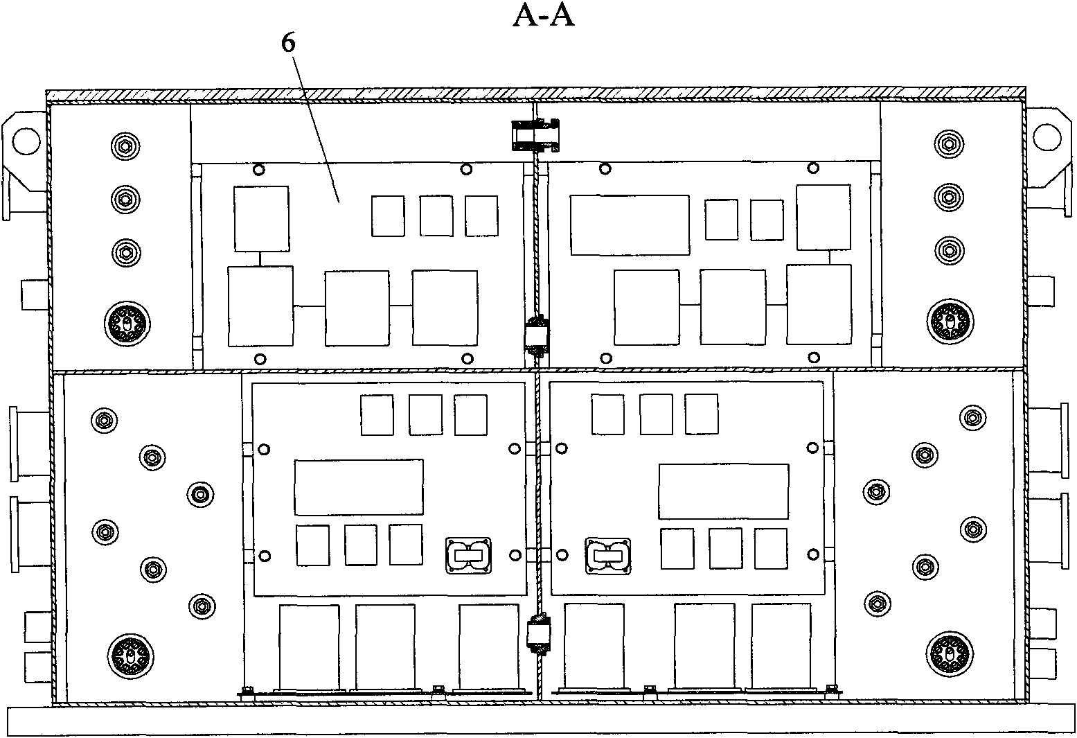 Dual-power dual-fan integrated switch with preferred main power