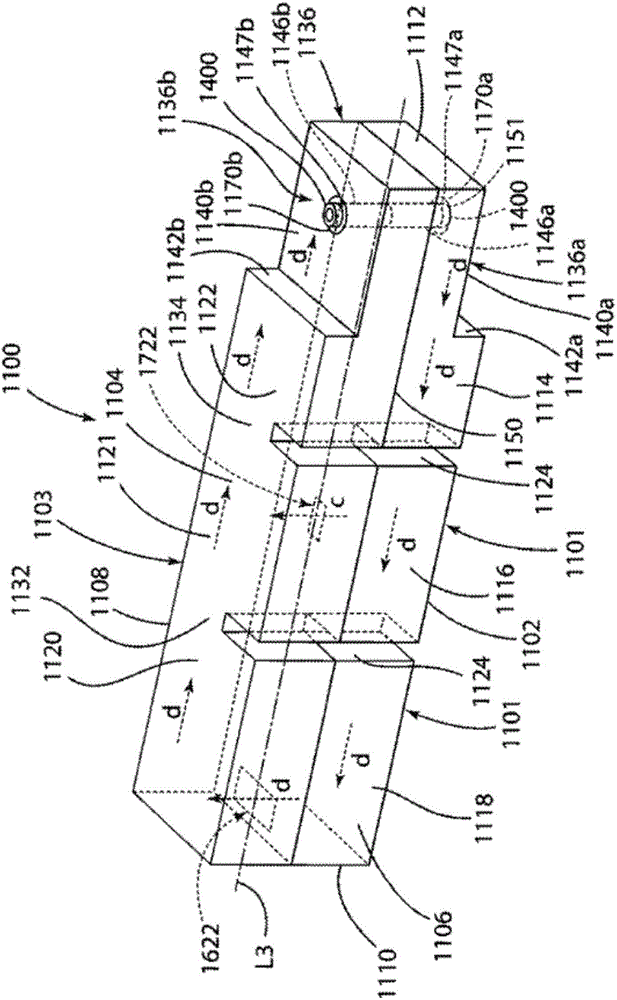 Dielectric waveguide filter with direct coupling and alternative cross-coupling