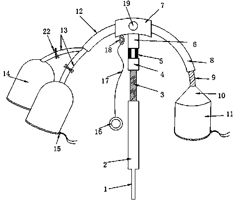 Artificial pollination device for corn hybridization