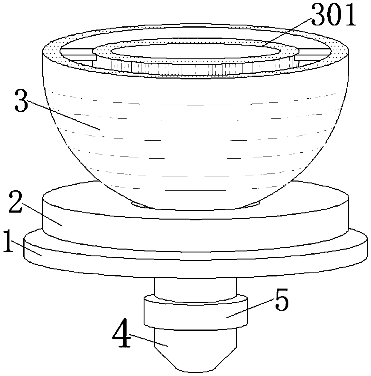 Novel feeding device capable of preventing fish feed from being mixed