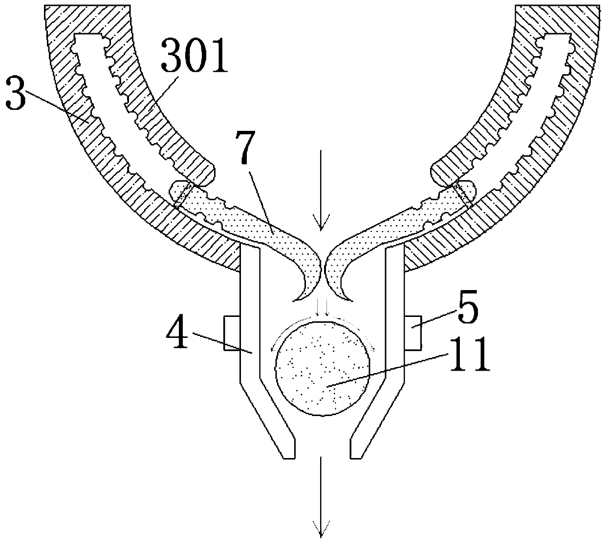 Novel feeding device capable of preventing fish feed from being mixed