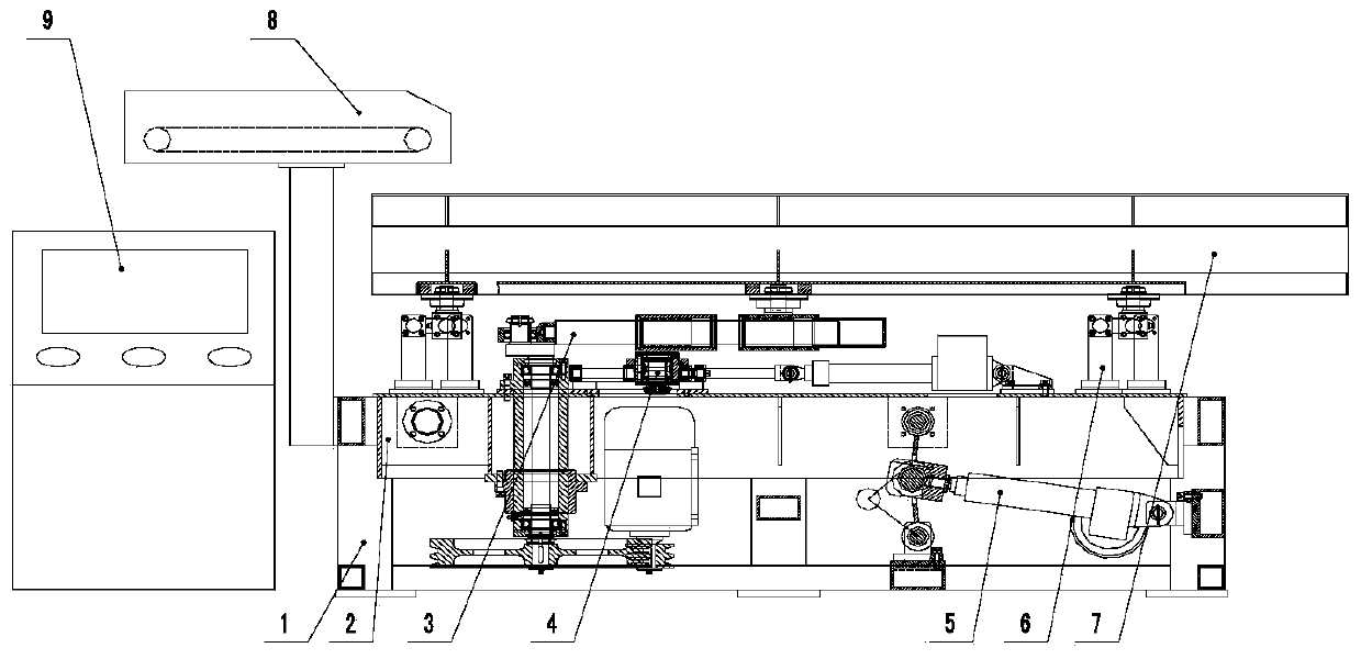 Under-actuated multi-rod intelligent tea continuous vibration machine