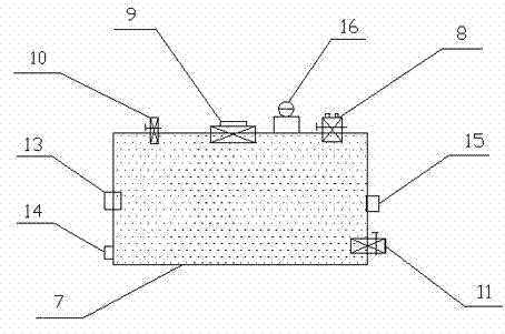 Device and method for installing deep sea submarine storage tank