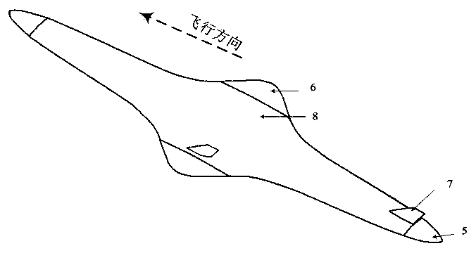 A bidirectional flying wing aircraft aerodynamic configuration and a design method