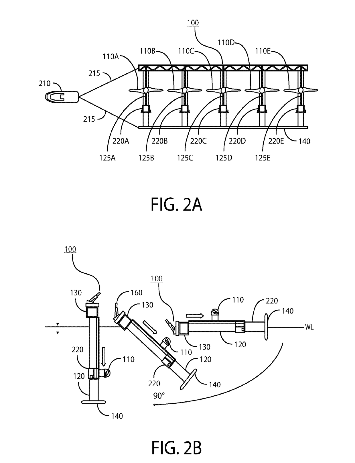 Floating, yawing spar current/tidal turbine