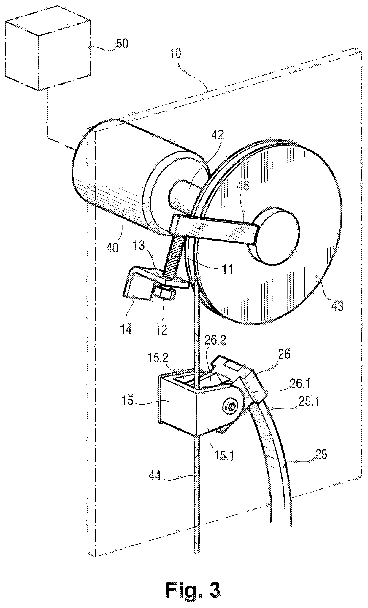 Lower limb of an exoskeleton with low power consumption