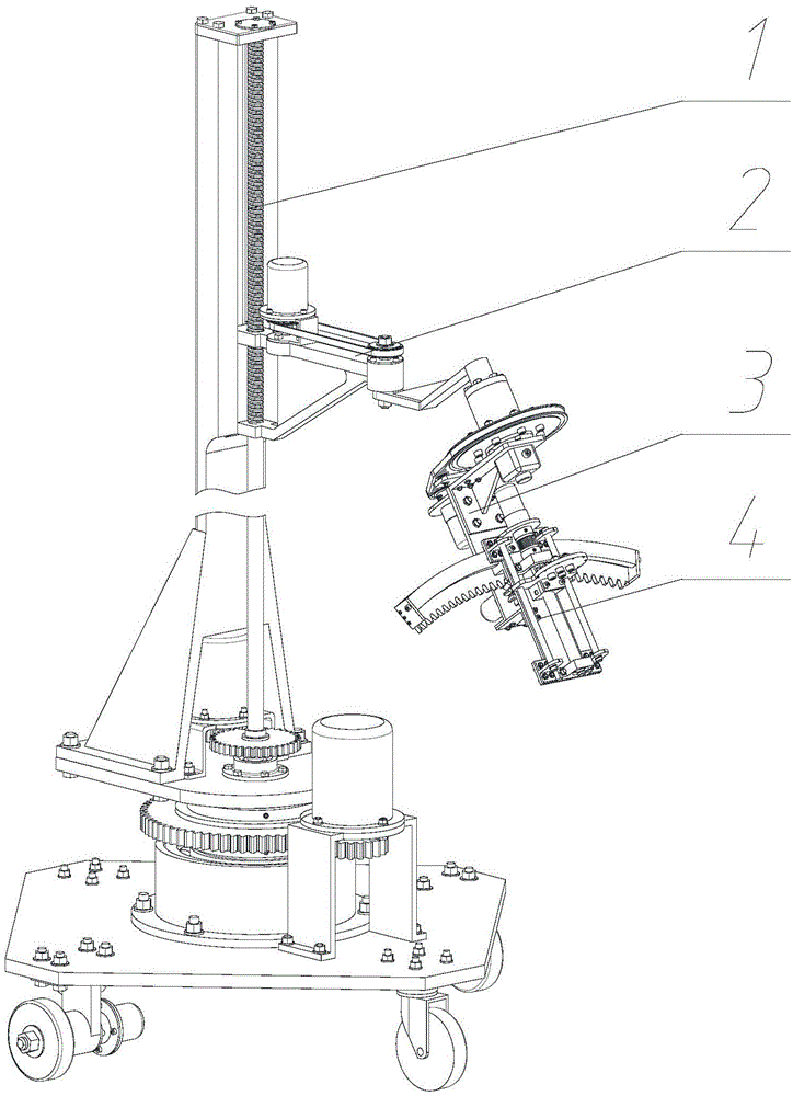 Multi-degree-of-freedom minimally invasive surgery arm mechanism