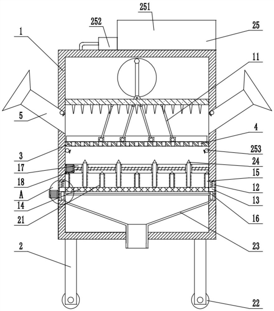 Garbage treatment equipment for building construction