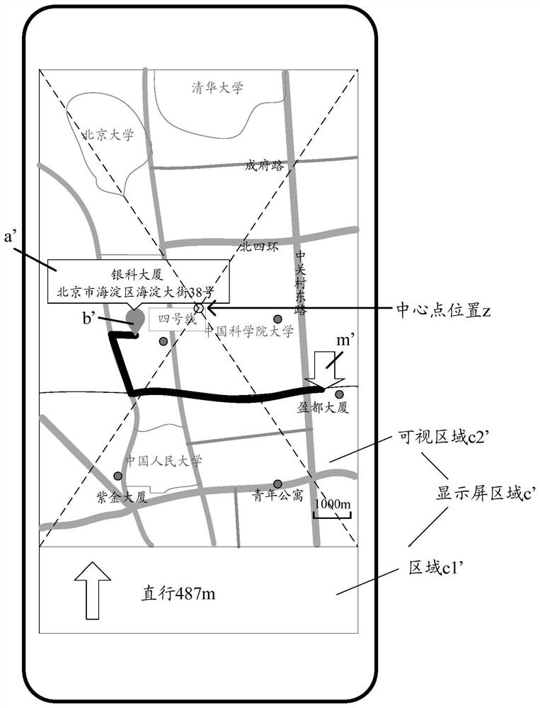 A map display method and terminal device