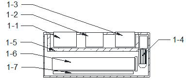 Intelligent detection device for heading direction of heading work face