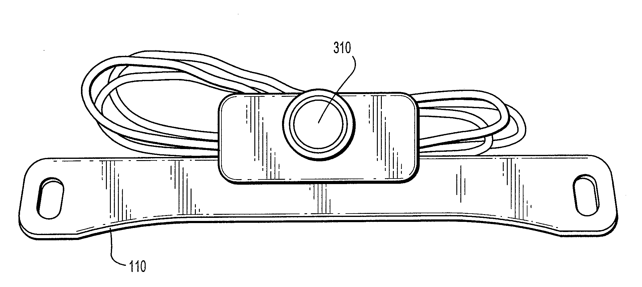 Mounting bracket for a vehicle backup camera