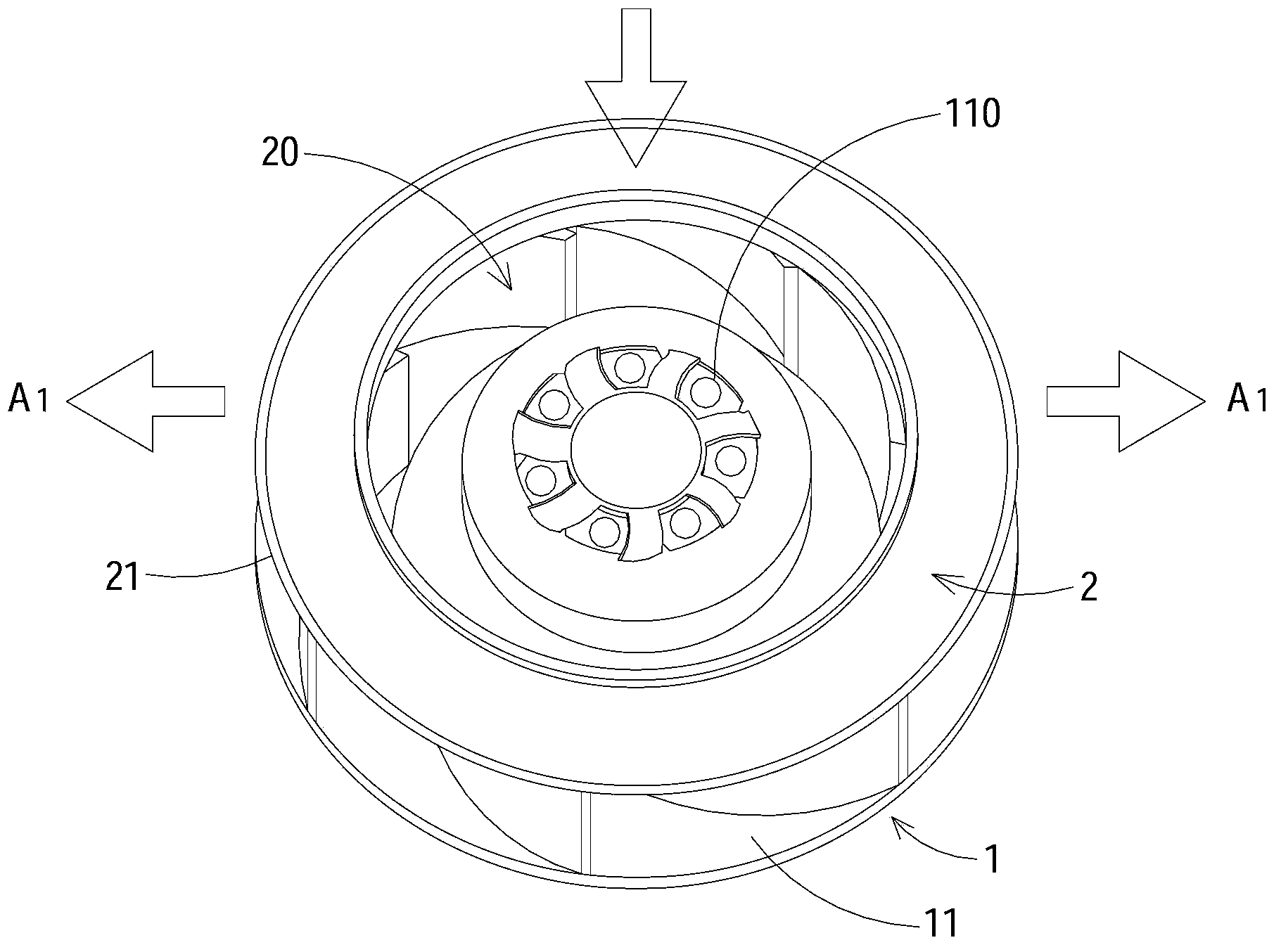 Fluorescent rotating wheel heat dissipating module of laser projection system