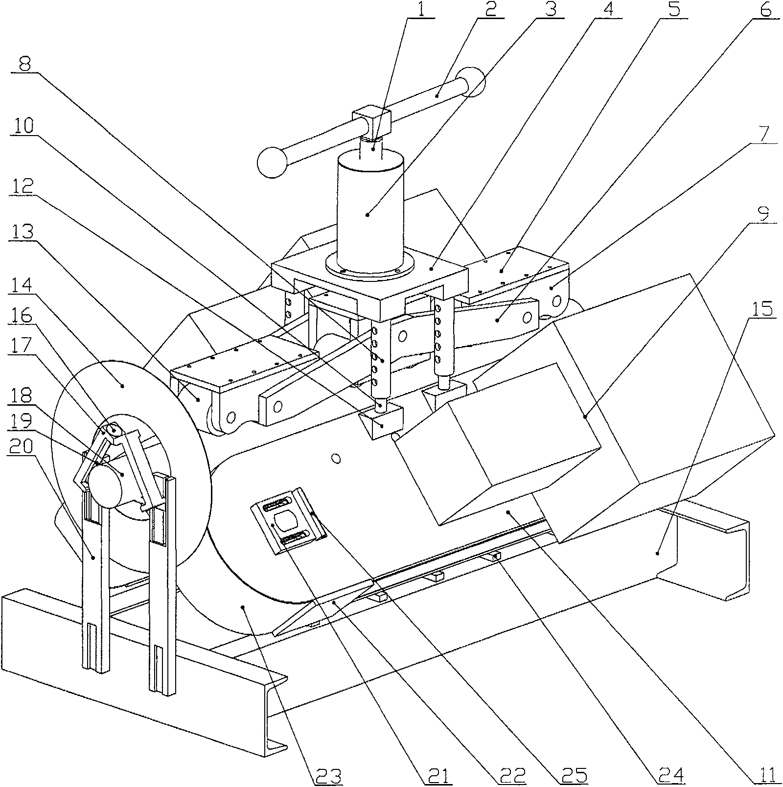 Water spreading method cable laying robot propulsion mechanism