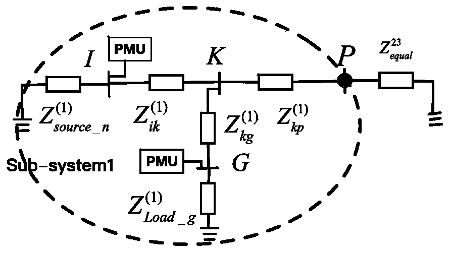 Fault positioning method and system based on distribution network partitioning equivalence