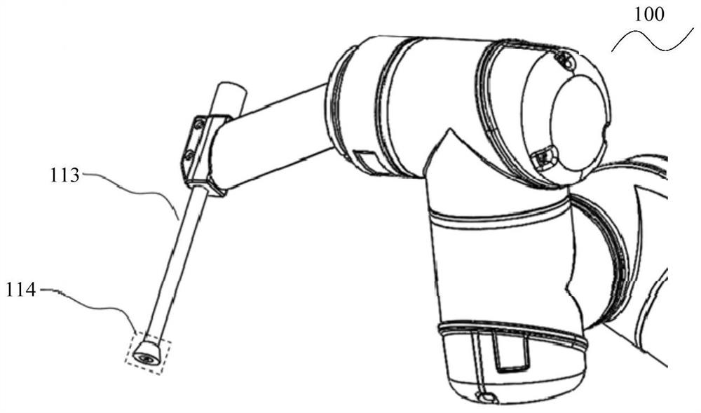 Nailing surgical robot system based on surface tracking and control method