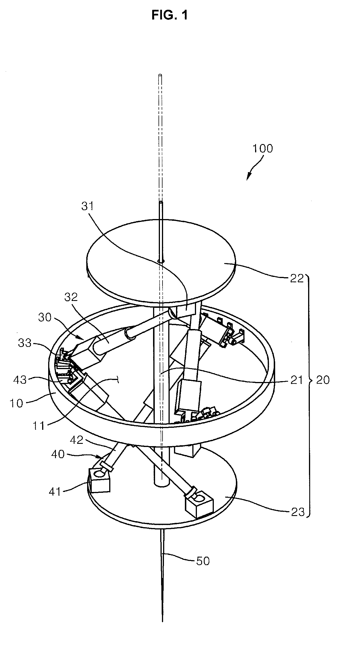 Needle-coupled parallel mechanism