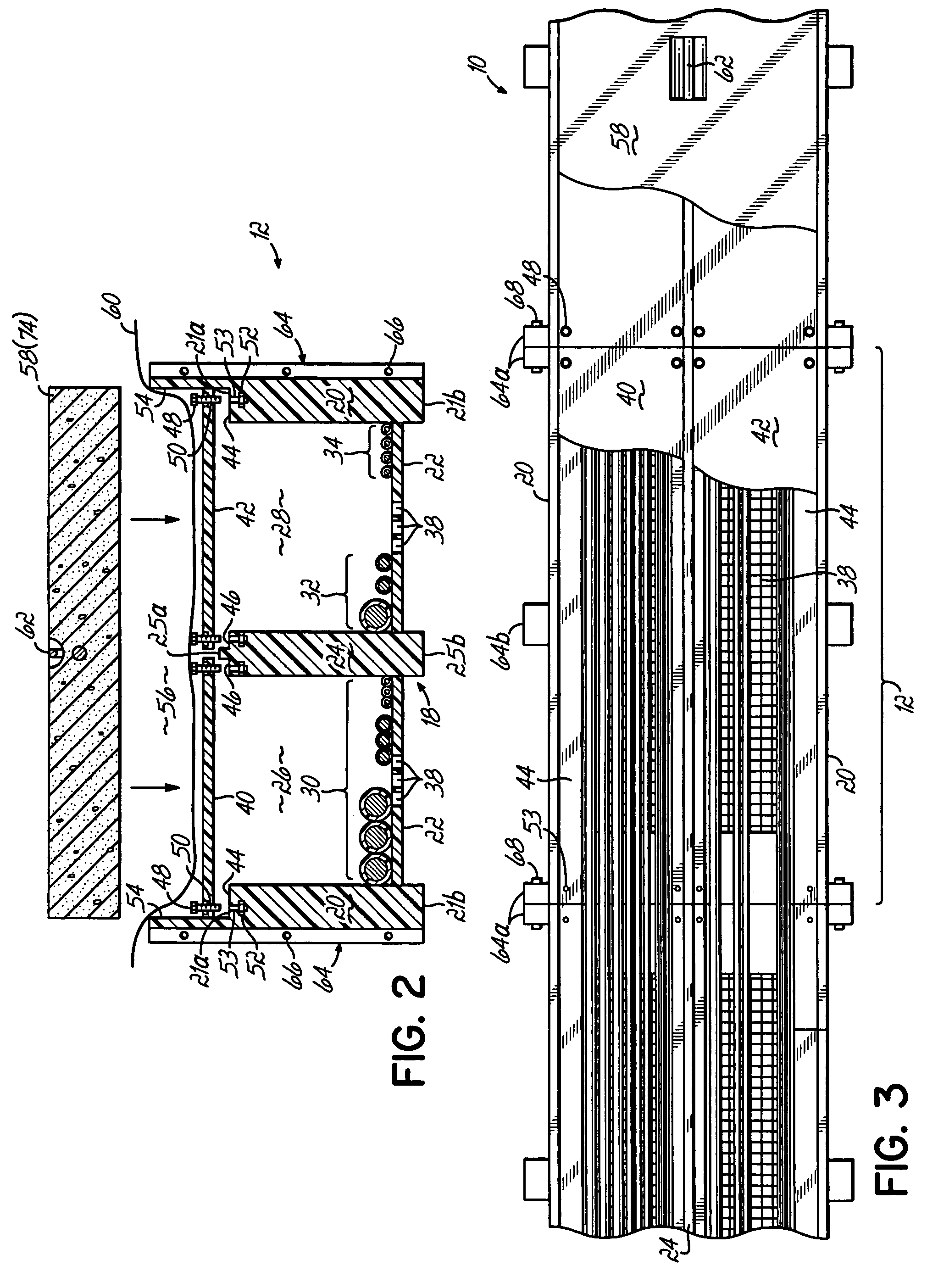 Utility trenching and sidewalk system