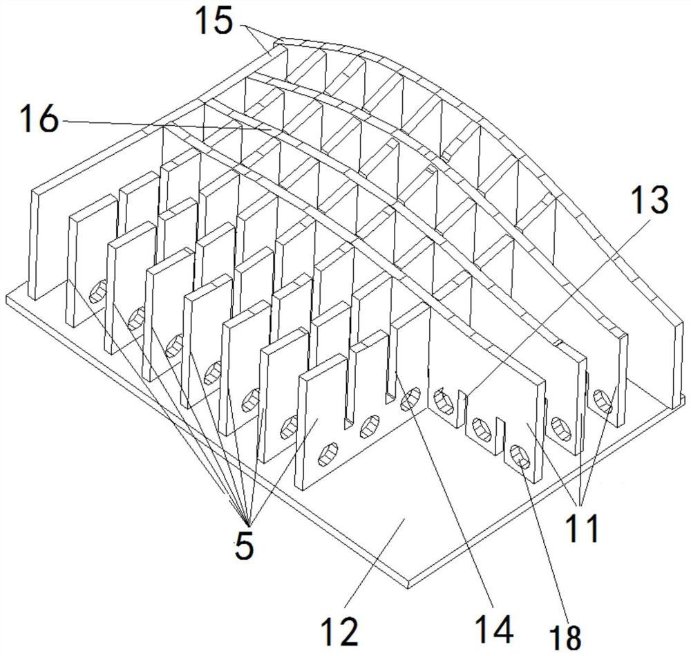 Double-curvature saddle-shaped plate pressing forming tooling, manufacturing method and plate pressing method