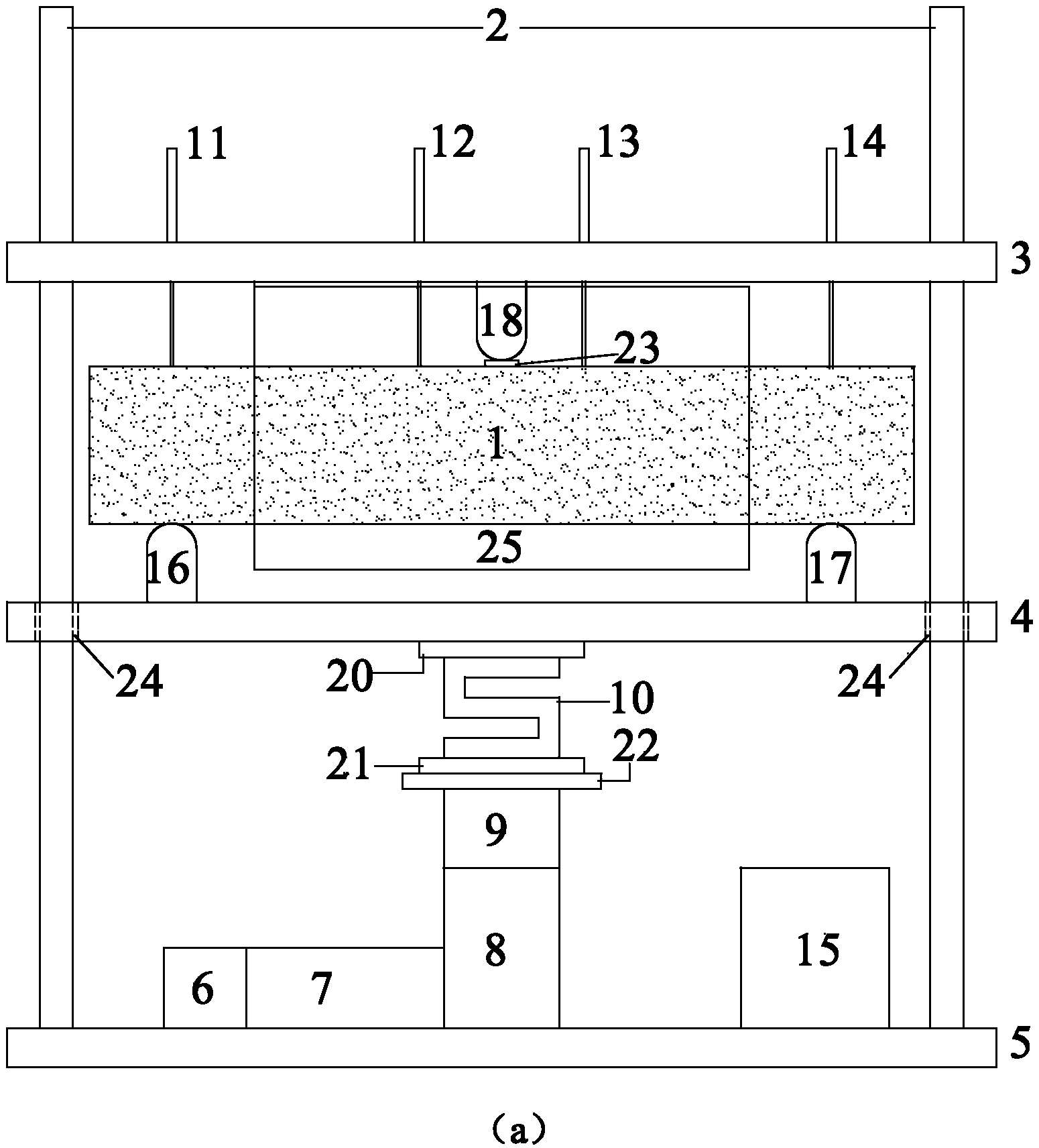 Concrete beam flexure testing device