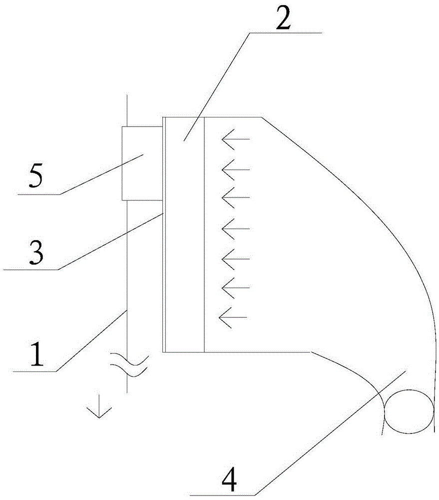 Side blowing device for improving polyamide filament evenness