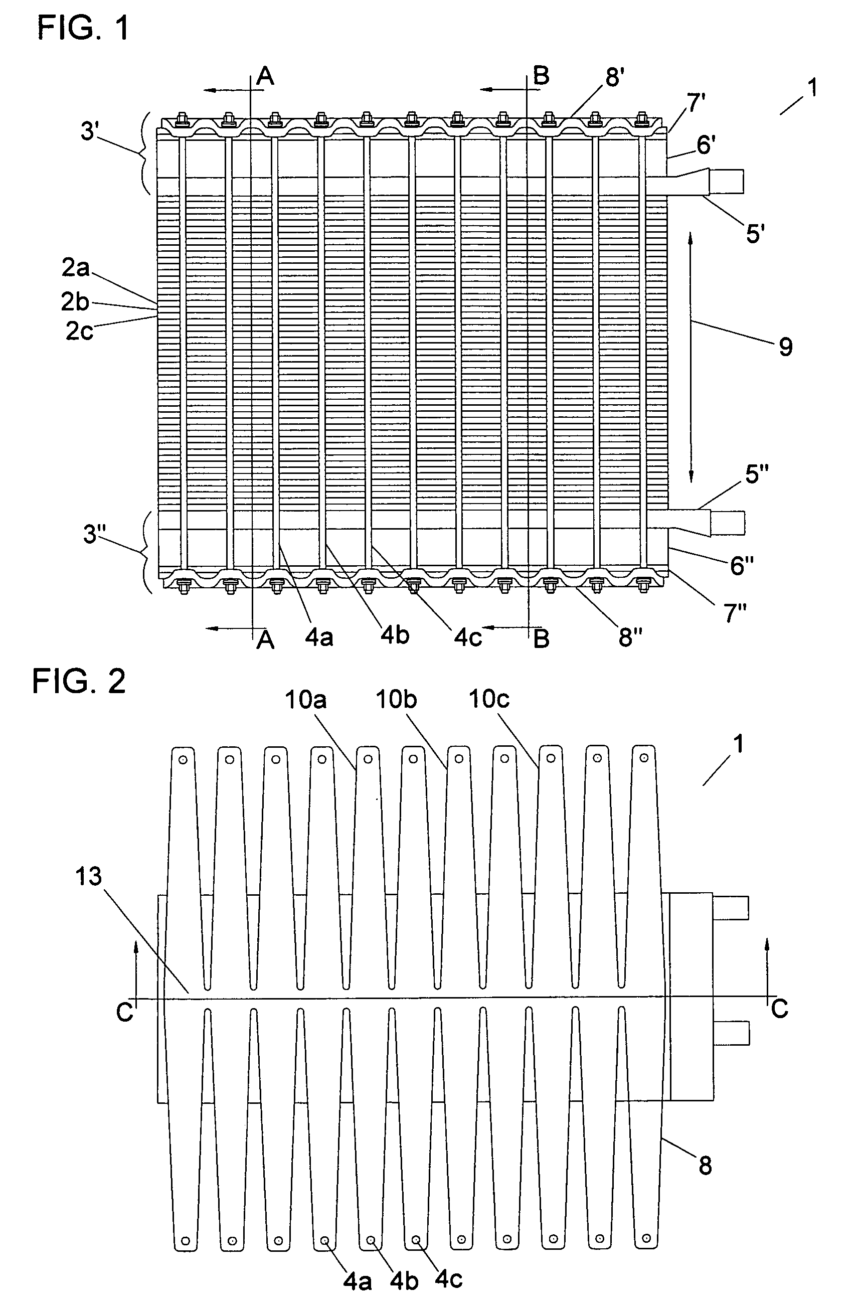 Fuel cell stack compression assembly