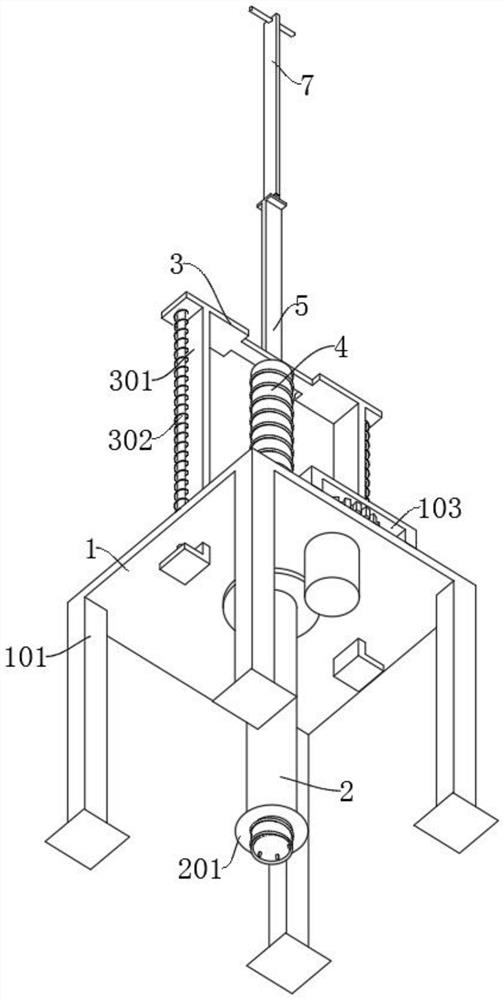 Soil detection device based on rapid soil collection