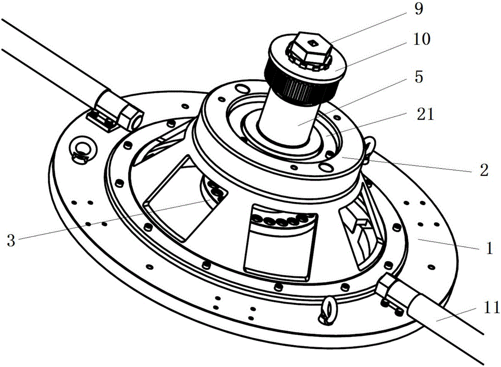 Disassembling and assembling device for high-pressure turbine front baffle