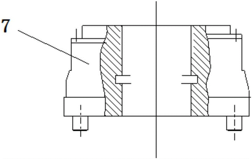 Disassembling and assembling device for high-pressure turbine front baffle